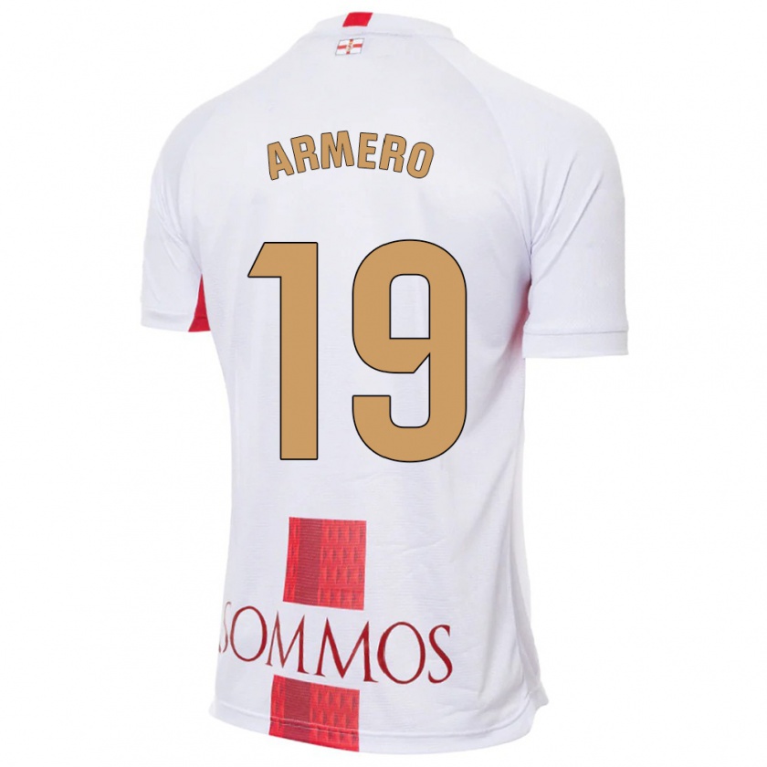 Kandiny Női Sergi Armero #19 Fehér Idegenbeli Jersey 2023/24 Mez Póló Ing