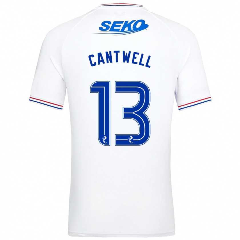 Kandiny Női Todd Cantwell #13 Fehér Idegenbeli Jersey 2023/24 Mez Póló Ing