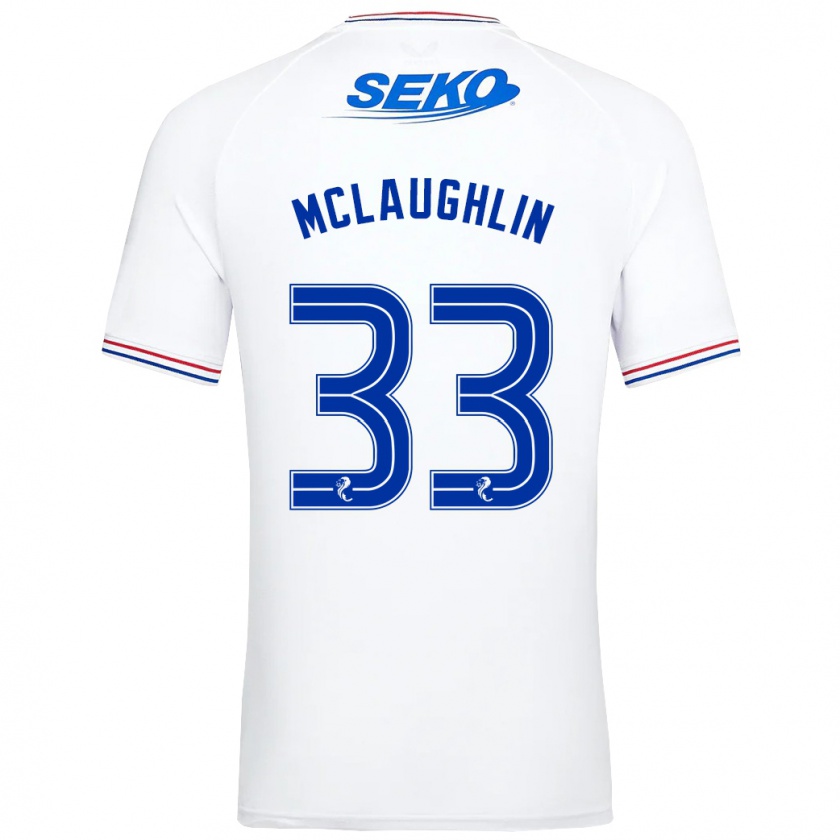 Kandiny Női Jon Mclaughlin #33 Fehér Idegenbeli Jersey 2023/24 Mez Póló Ing