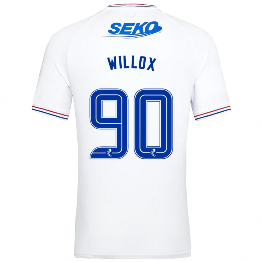 Kandiny Női Kieron Willox #90 Fehér Idegenbeli Jersey 2023/24 Mez Póló Ing