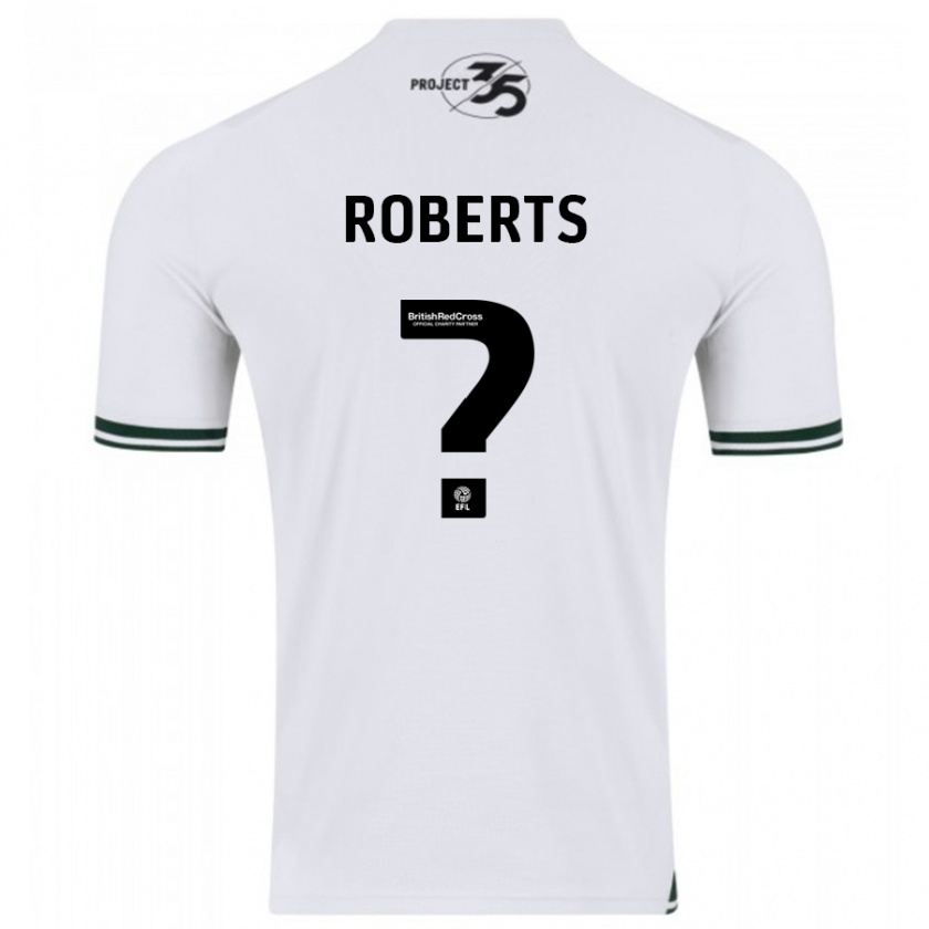 Kandiny Női Caleb Roberts #0 Fehér Idegenbeli Jersey 2023/24 Mez Póló Ing