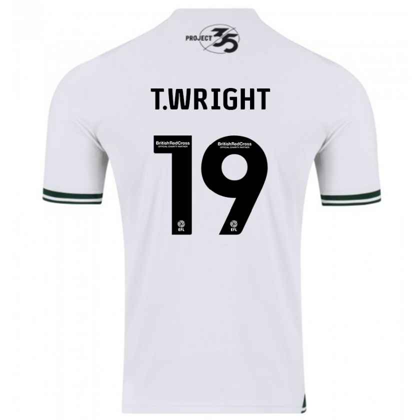 Kandiny Női Tyreik Wright #19 Fehér Idegenbeli Jersey 2023/24 Mez Póló Ing