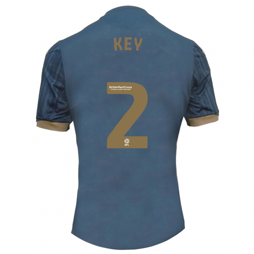 Kandiny Női Josh Key #2 Sötét Kékeszöld Idegenbeli Jersey 2023/24 Mez Póló Ing