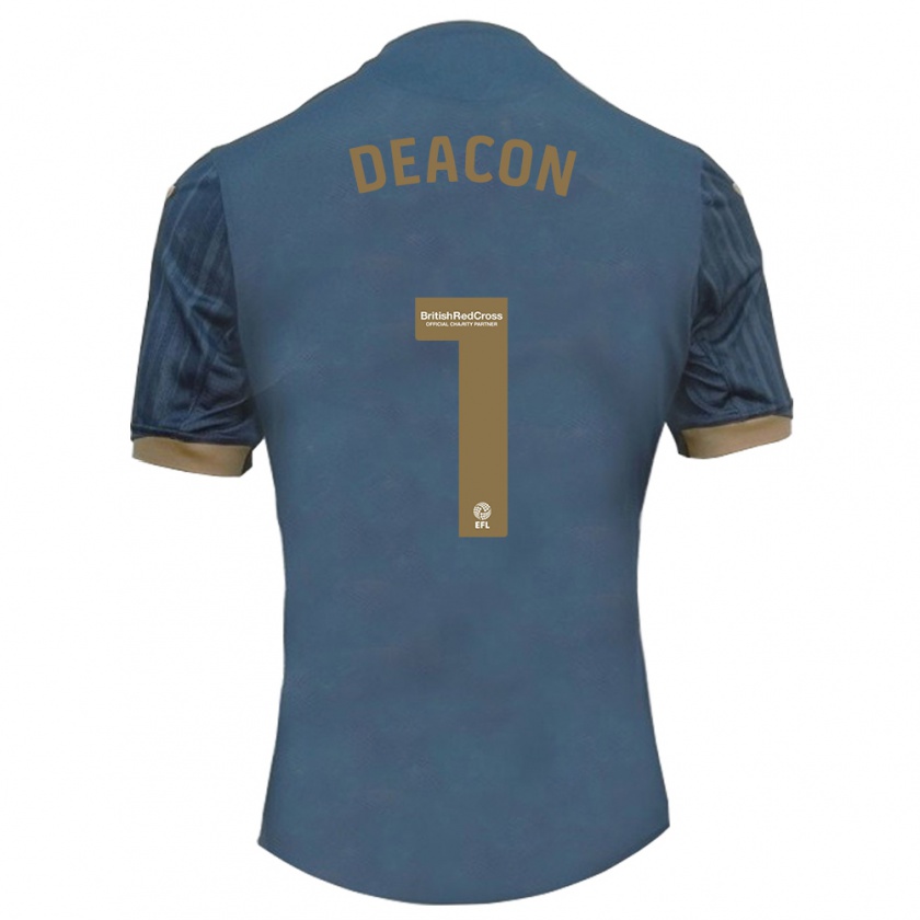 Kandiny Női Chelsea Deacon #1 Sötét Kékeszöld Idegenbeli Jersey 2023/24 Mez Póló Ing