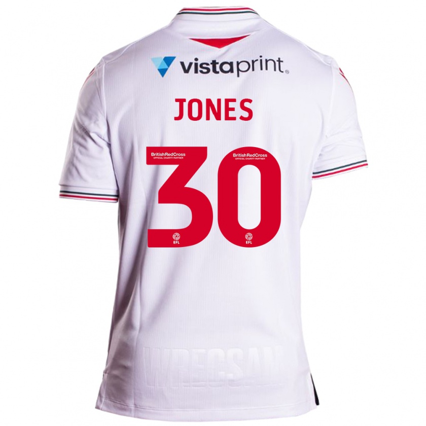 Kandiny Női James Jones #30 Fehér Idegenbeli Jersey 2023/24 Mez Póló Ing