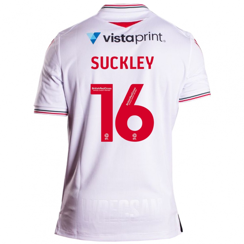 Kandiny Női Ava Suckley #16 Fehér Idegenbeli Jersey 2023/24 Mez Póló Ing