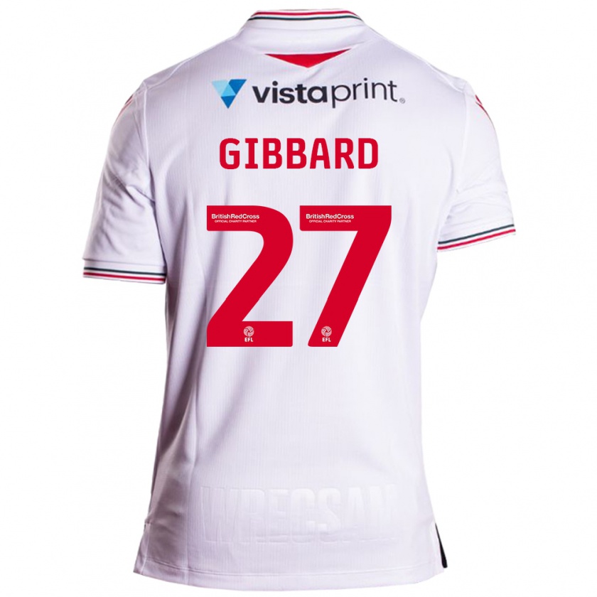 Kandiny Női Mari Gibbard #27 Fehér Idegenbeli Jersey 2023/24 Mez Póló Ing