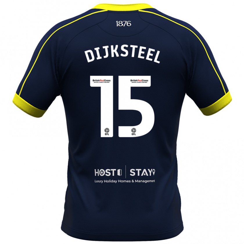 Kandiny Női Anfernee Dijksteel #15 Haditengerészet Idegenbeli Jersey 2023/24 Mez Póló Ing