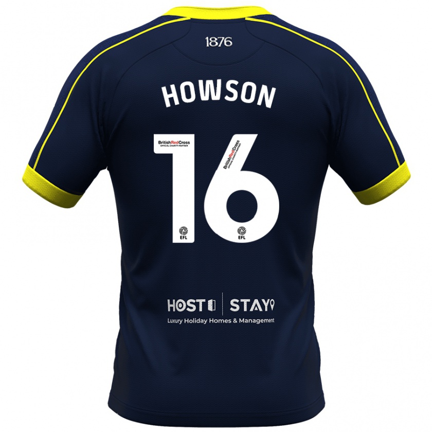 Kandiny Női Jonathan Howson #16 Haditengerészet Idegenbeli Jersey 2023/24 Mez Póló Ing