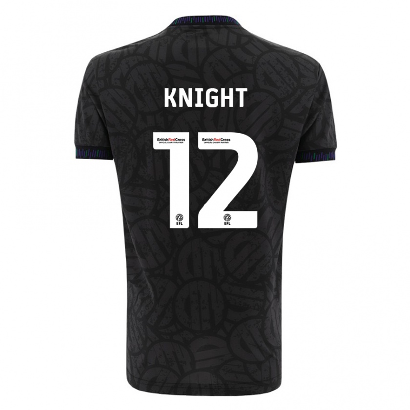 Kandiny Női Jason Knight #12 Fekete Idegenbeli Jersey 2023/24 Mez Póló Ing