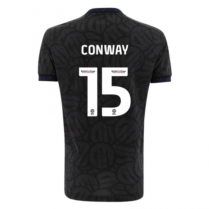 Kandiny Női Tommy Conway #15 Fekete Idegenbeli Jersey 2023/24 Mez Póló Ing