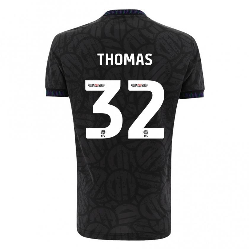 Kandiny Női Lewis Thomas #32 Fekete Idegenbeli Jersey 2023/24 Mez Póló Ing