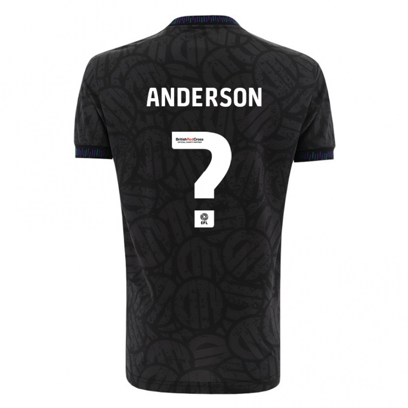 Kandiny Női Taine Anderson #0 Fekete Idegenbeli Jersey 2023/24 Mez Póló Ing