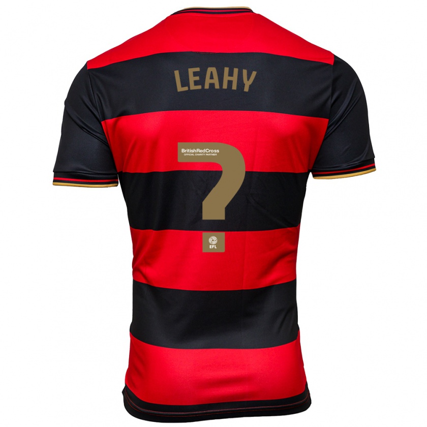 Kandiny Női Jake Leahy #0 Fekete Piros Idegenbeli Jersey 2023/24 Mez Póló Ing