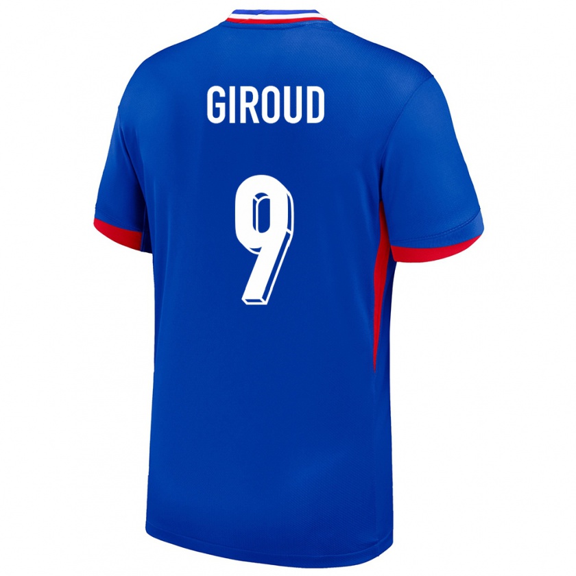 Kandiny Gyermek Franciaország Olivier Giroud #9 Kék Hazai Jersey 24-26 Mez Póló Ing