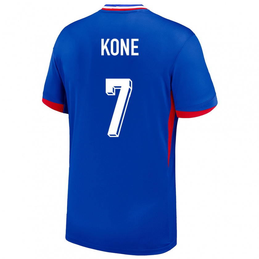 Kandiny Gyermek Franciaország Kouadio Kone #7 Kék Hazai Jersey 24-26 Mez Póló Ing