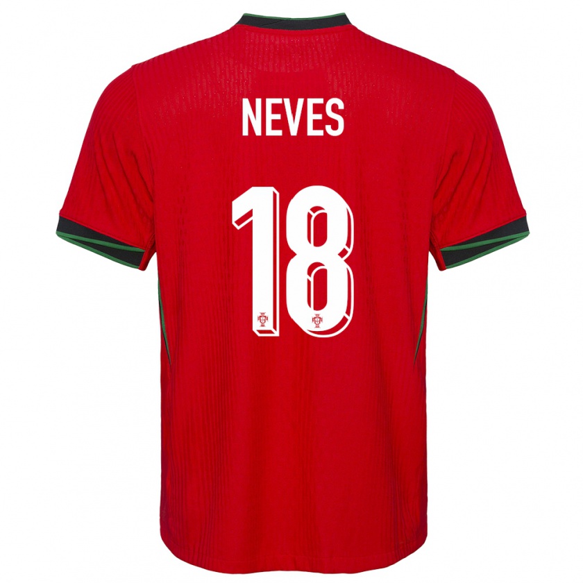 Kandiny Gyermek Portugália Ruben Neves #18 Piros Hazai Jersey 24-26 Mez Póló Ing