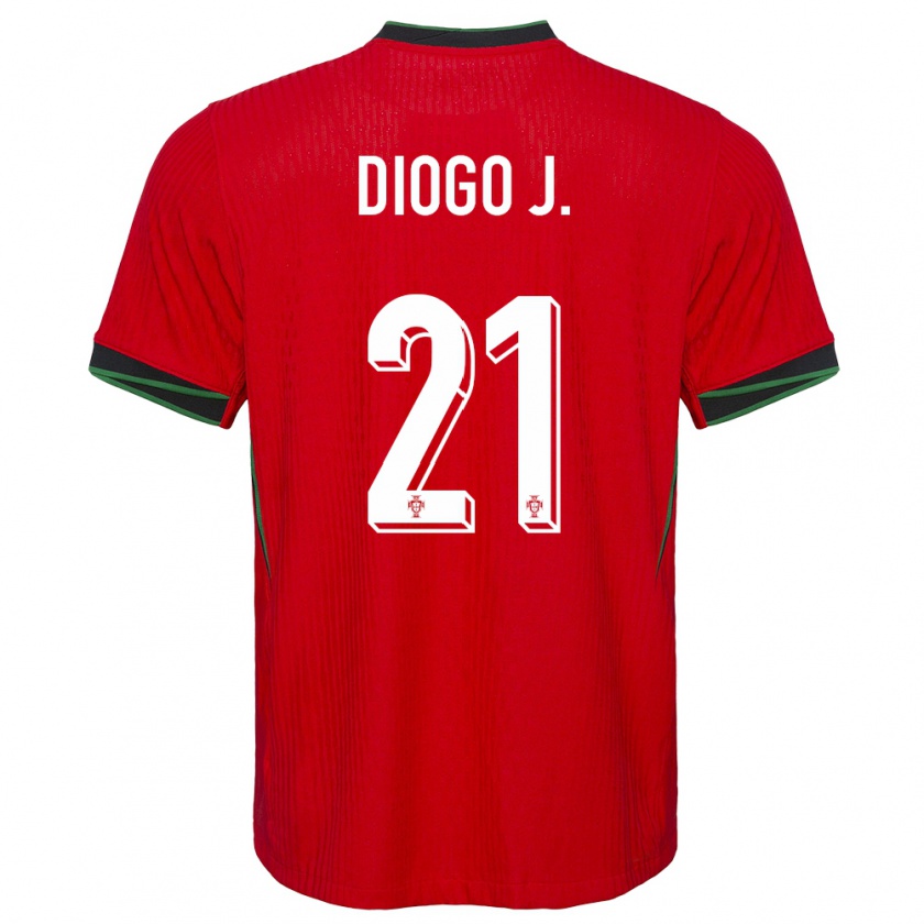 Kandiny Gyermek Portugália Diogo Jota #21 Piros Hazai Jersey 24-26 Mez Póló Ing