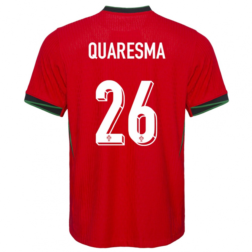 Kandiny Gyermek Portugália Eduardo Quaresma #26 Piros Hazai Jersey 24-26 Mez Póló Ing