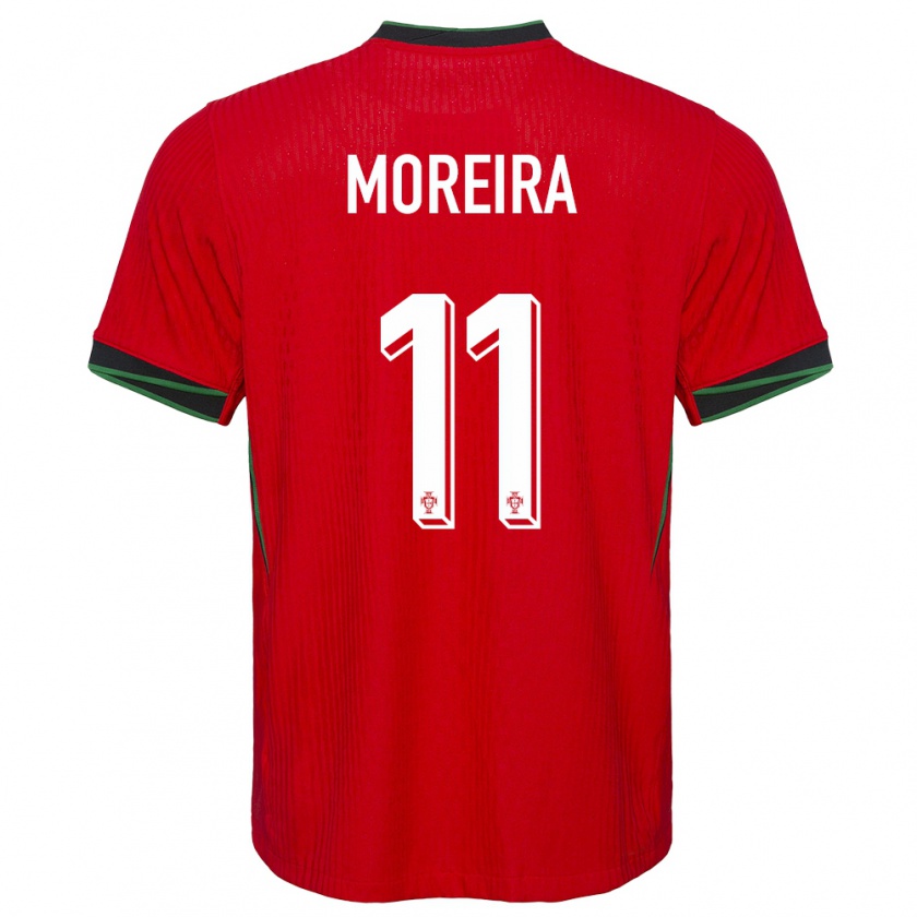 Kandiny Gyermek Portugália Diego Moreira #11 Piros Hazai Jersey 24-26 Mez Póló Ing