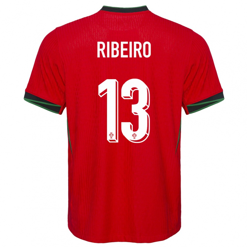 Kandiny Gyermek Portugália Antonio Ribeiro #13 Piros Hazai Jersey 24-26 Mez Póló Ing