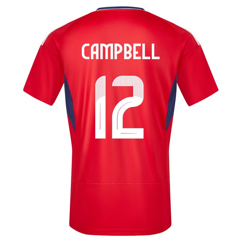 Kandiny Gyermek Costa Rica Joel Campbell #12 Piros Hazai Jersey 24-26 Mez Póló Ing