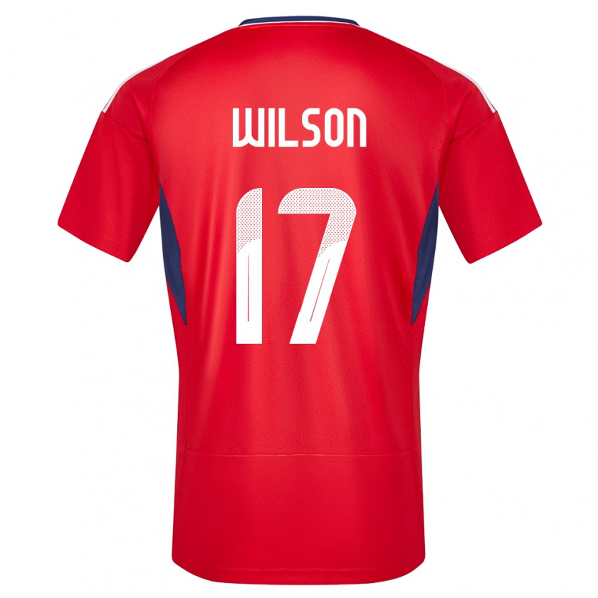 Kandiny Gyermek Costa Rica Roan Wilson #17 Piros Hazai Jersey 24-26 Mez Póló Ing