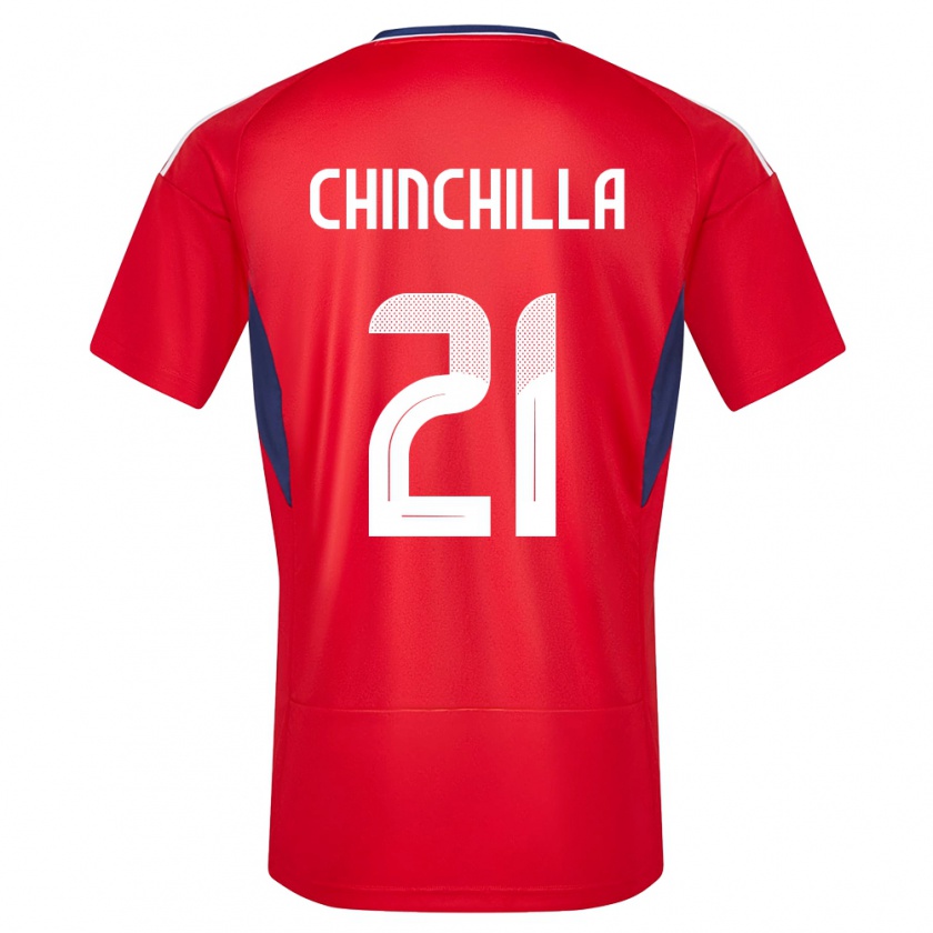 Kandiny Gyermek Costa Rica Viviana Chinchilla #21 Piros Hazai Jersey 24-26 Mez Póló Ing