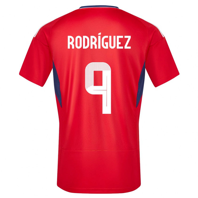 Kandiny Gyermek Costa Rica Doryan Rodriguez #9 Piros Hazai Jersey 24-26 Mez Póló Ing