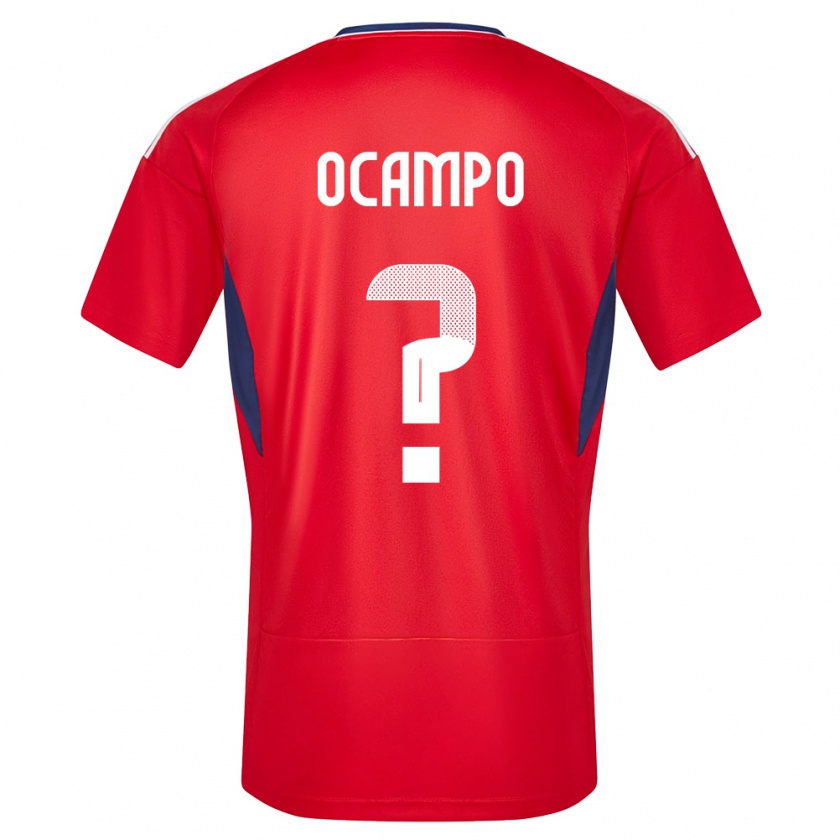 Kandiny Gyermek Costa Rica Benjamin Ocampo #0 Piros Hazai Jersey 24-26 Mez Póló Ing