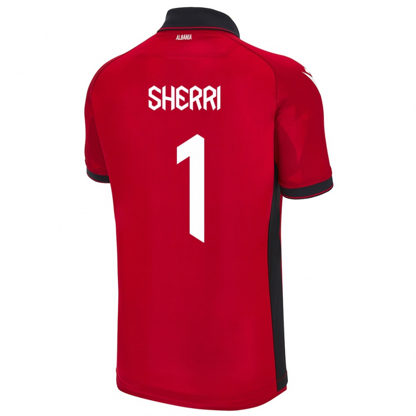 Kandiny Gyermek Albania Alen Sherri #1 Piros Hazai Jersey 24-26 Mez Póló Ing