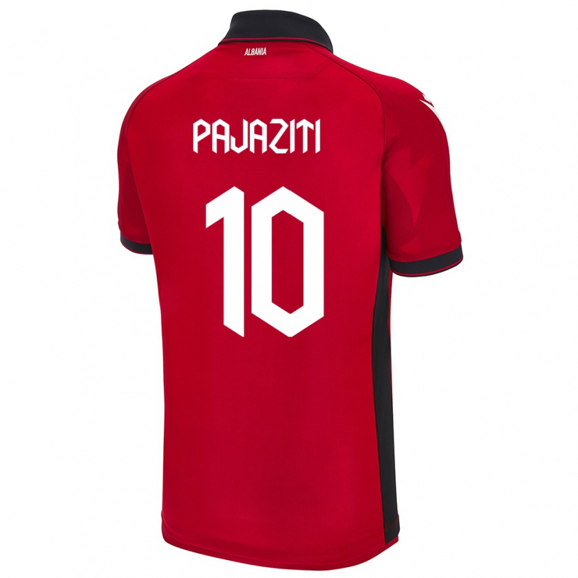 Kandiny Gyermek Albania Adrion Pajaziti #10 Piros Hazai Jersey 24-26 Mez Póló Ing