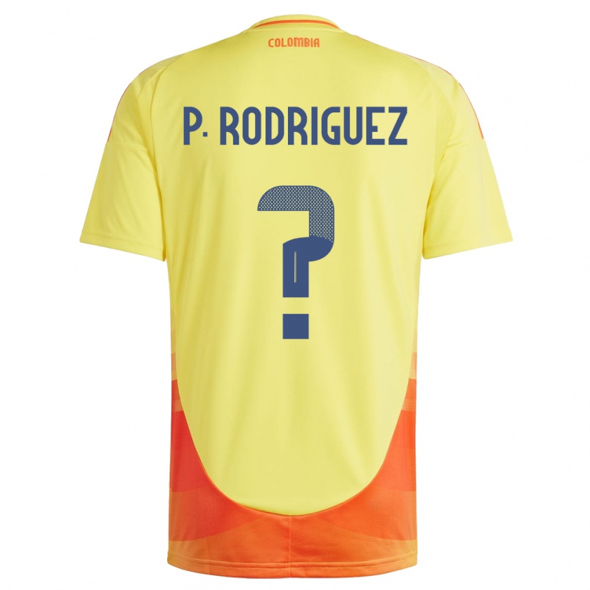 Kandiny Gyermek Kolumbia Pedro Rodríguez #0 Sárga Hazai Jersey 24-26 Mez Póló Ing