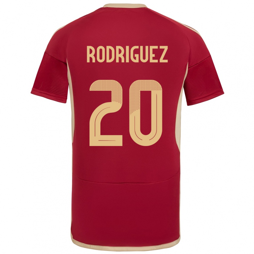 Kandiny Gyermek Venezuela Dayana Rodríguez #20 Burgundia Hazai Jersey 24-26 Mez Póló Ing