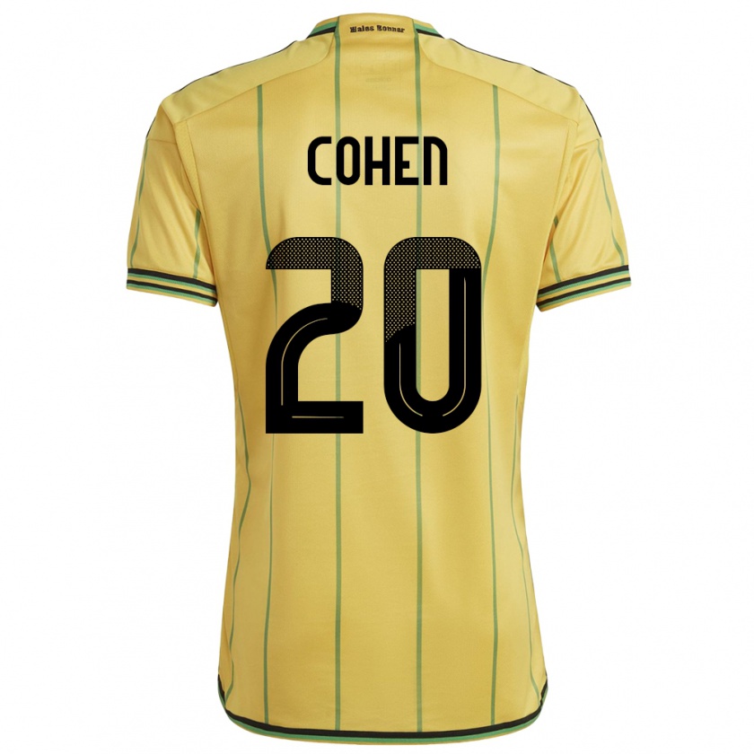 Kandiny Gyermek Jamaica Dunsting Cohen #20 Sárga Hazai Jersey 24-26 Mez Póló Ing