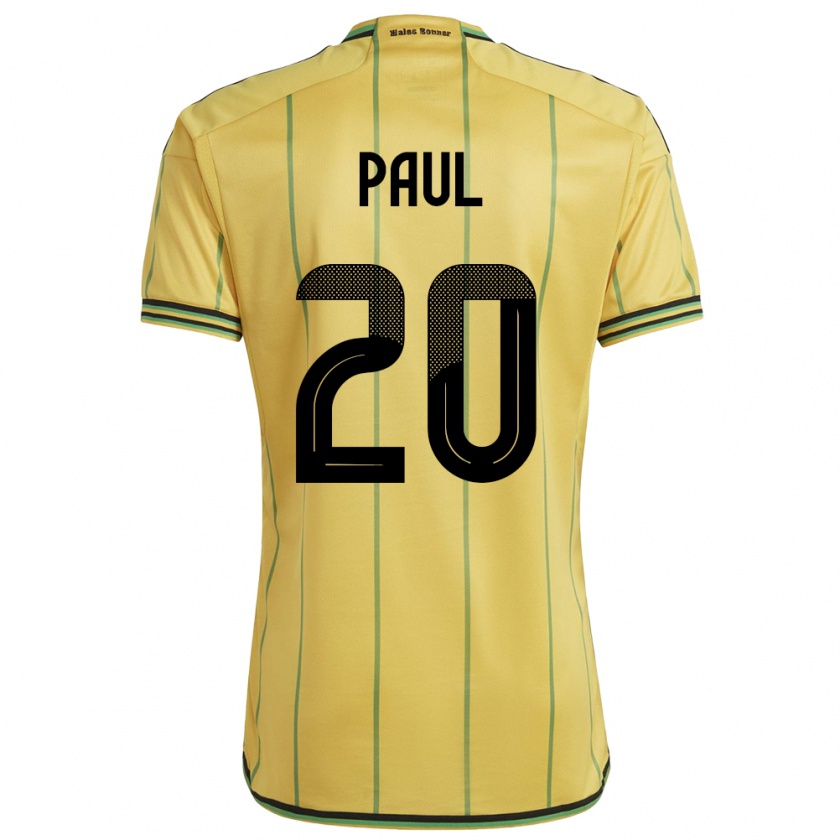 Kandiny Gyermek Jamaica Lachante Paul #20 Sárga Hazai Jersey 24-26 Mez Póló Ing