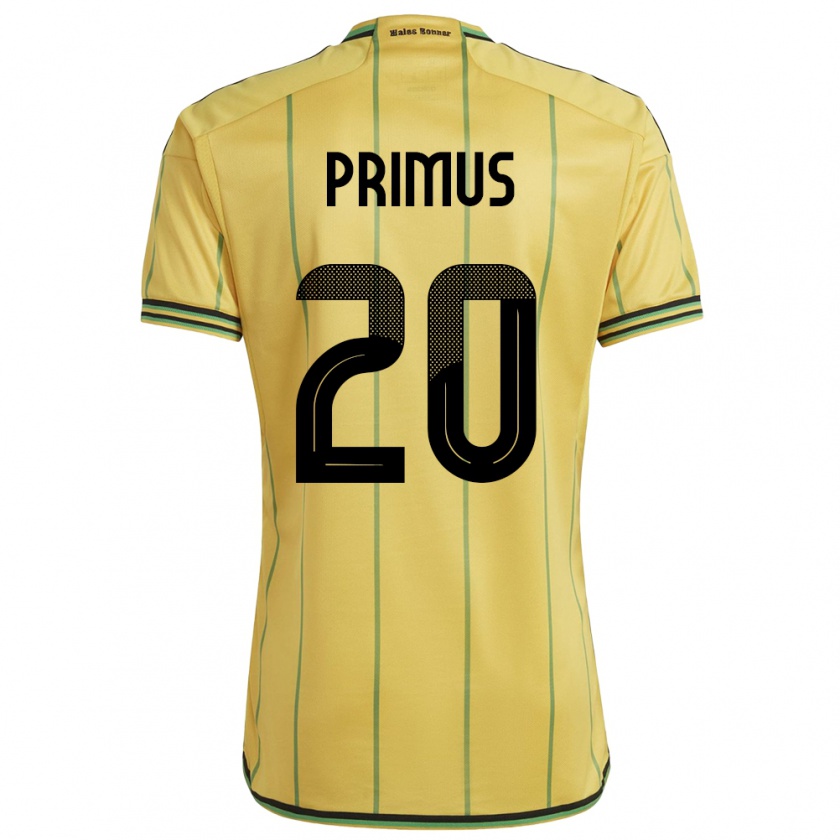 Kandiny Gyermek Jamaica Atlanta Primus #20 Sárga Hazai Jersey 24-26 Mez Póló Ing