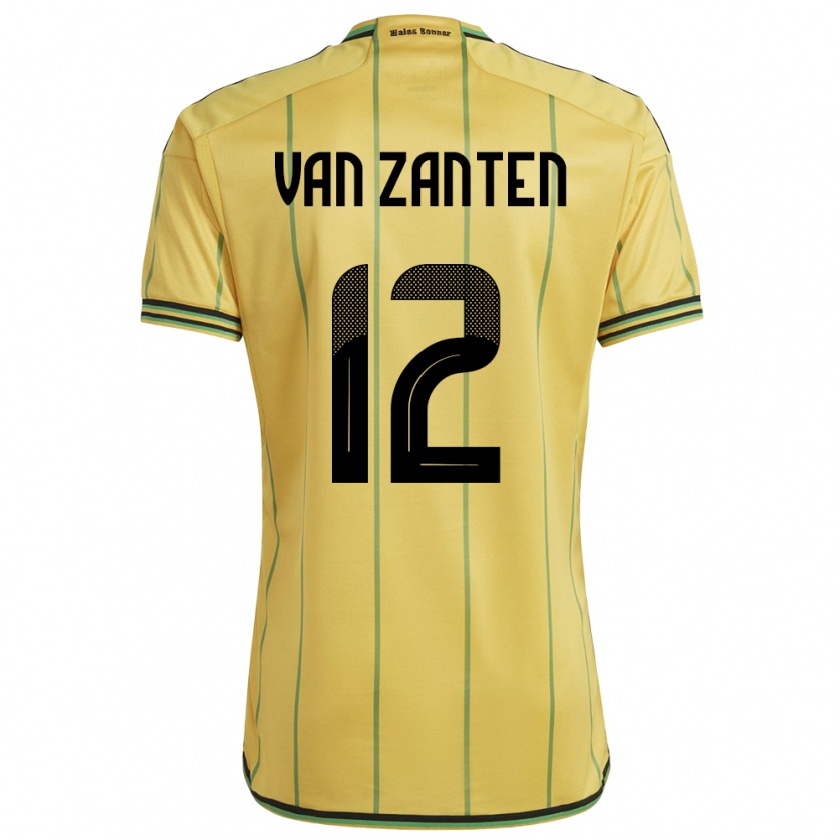 Kandiny Gyermek Jamaica Kiki Van Zanten #12 Sárga Hazai Jersey 24-26 Mez Póló Ing