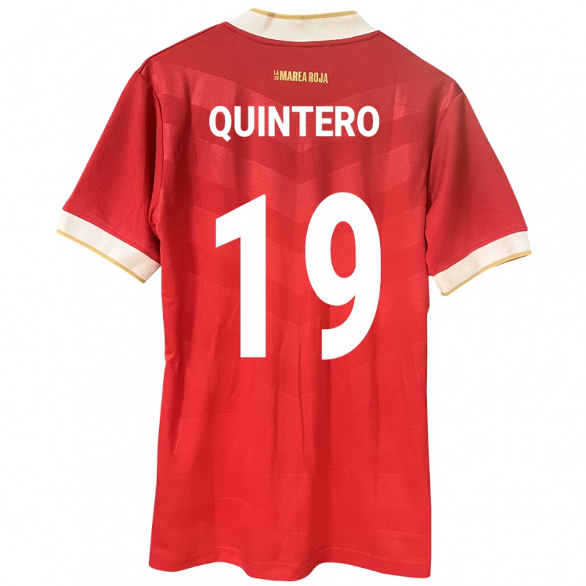 Kandiny Gyermek Panama Alberto Quintero #19 Piros Hazai Jersey 24-26 Mez Póló Ing