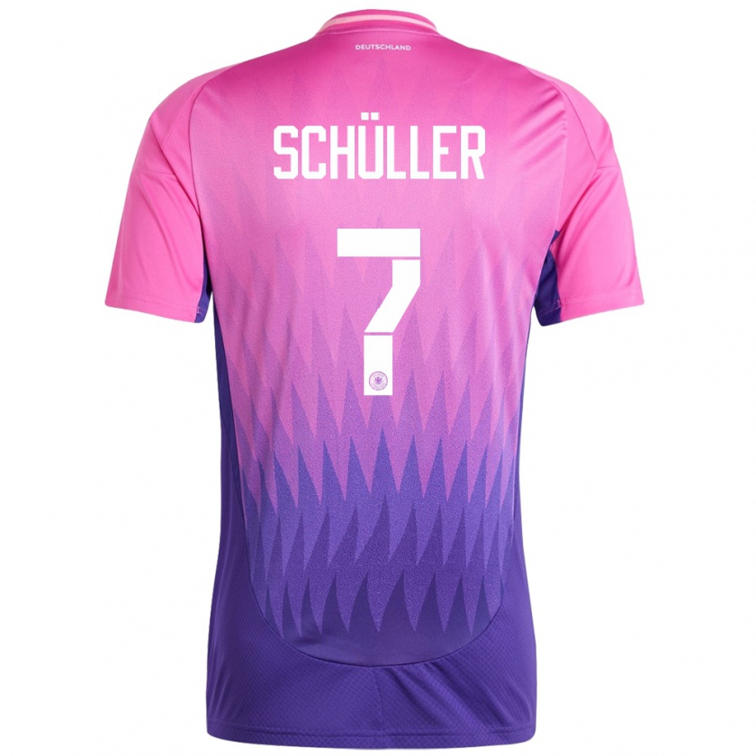 Kandiny Gyermek Németország Lea Schuller #7 Pink Lila Idegenbeli Jersey 24-26 Mez Póló Ing