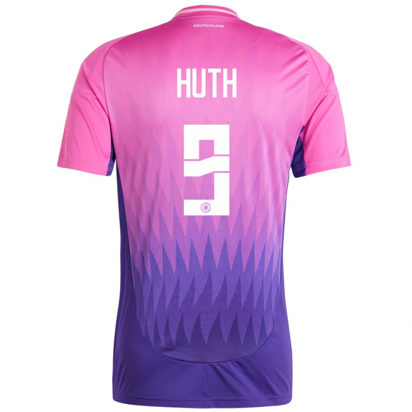 Kandiny Gyermek Németország Svenja Huth #9 Pink Lila Idegenbeli Jersey 24-26 Mez Póló Ing