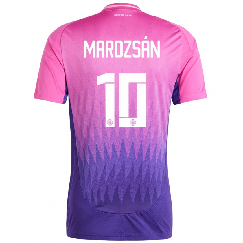 Kandiny Gyermek Németország Dzsenifer Marozsan #10 Pink Lila Idegenbeli Jersey 24-26 Mez Póló Ing