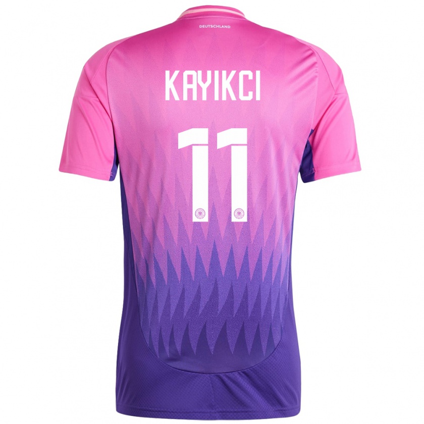 Kandiny Gyermek Németország Hasret Kayikci #11 Pink Lila Idegenbeli Jersey 24-26 Mez Póló Ing