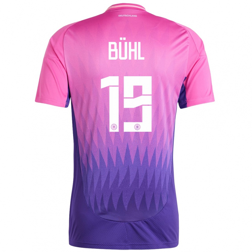 Kandiny Gyermek Németország Klara Buhl #19 Pink Lila Idegenbeli Jersey 24-26 Mez Póló Ing