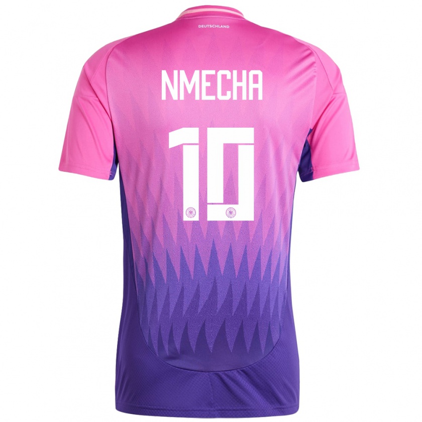 Kandiny Gyermek Németország Felix Nmecha #10 Pink Lila Idegenbeli Jersey 24-26 Mez Póló Ing