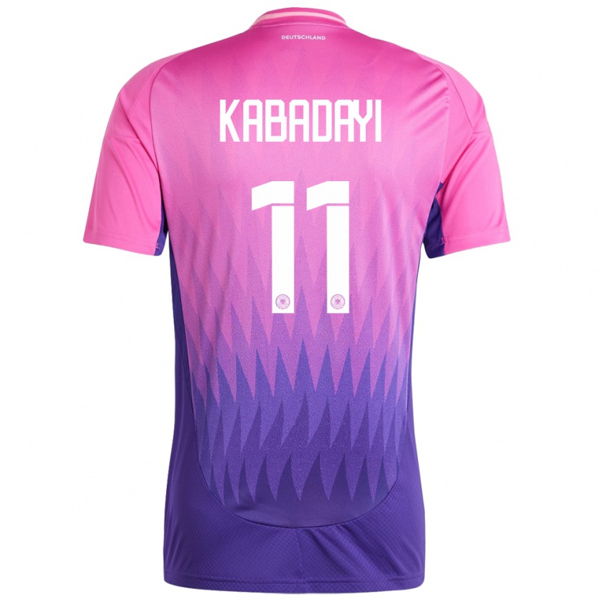 Kandiny Gyermek Németország Yusuf Kabadayi #11 Pink Lila Idegenbeli Jersey 24-26 Mez Póló Ing