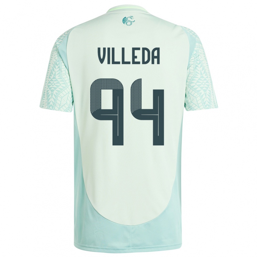 Kandiny Gyermek Mexikó Melany Villeda #94 Vászonzöld Idegenbeli Jersey 24-26 Mez Póló Ing