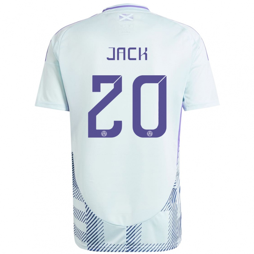 Kandiny Gyermek Skócia Ryan Jack #20 Világos Menta Kék Idegenbeli Jersey 24-26 Mez Póló Ing