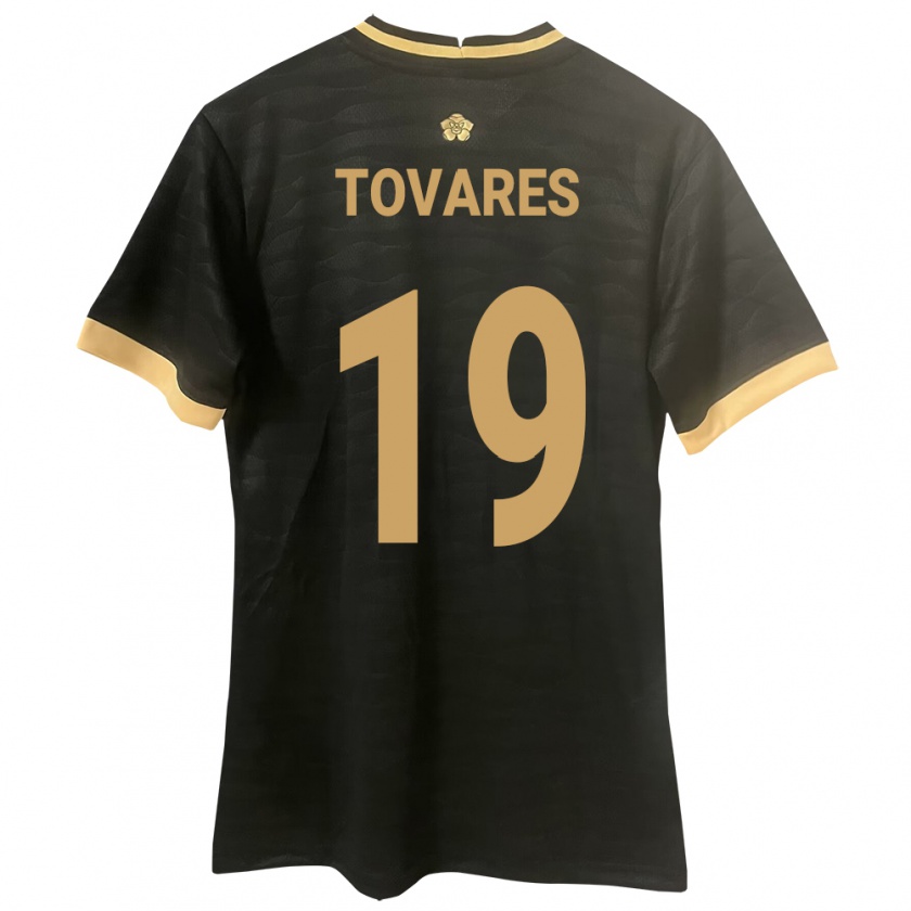 Kandiny Gyermek Panama Kahir Tovares #19 Fekete Idegenbeli Jersey 24-26 Mez Póló Ing