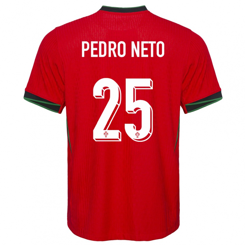 Kandiny Férfi Portugália Pedro Neto #25 Piros Hazai Jersey 24-26 Mez Póló Ing